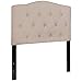 Flash Furniture Cambridge Tufted Upholstered Twin Size Headboard in Beige Fabric