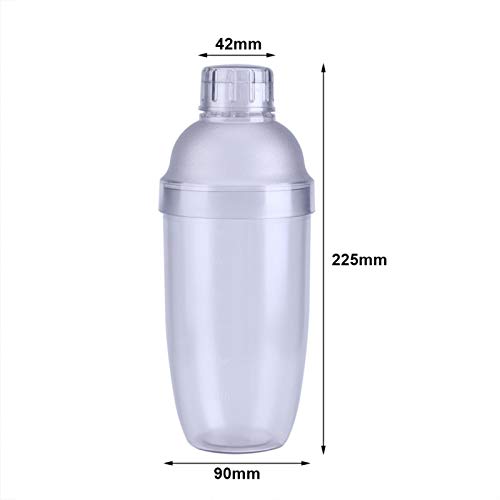 Anti-Leckage Transparente PC-Harz Milch Tee Cocktail Drink Shaker Barkeeper Weinmischer Pot Bar Tool 700cc für Barkeeper… – Bild 3