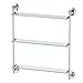 Gatco 1394 Premier 3-Tier Wall Glass Shelf, Chrome