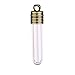 WINOMO 10pcs Mini Glass Bottles with Cap DIY Pendent (Clear + Bronze)