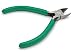 iExcell 4.5" Side Cutter Diagonal Wire Cutting Pliers Nippers Repair Tool, Green, Chrome-Vanadium Steel