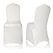 EMART Polyester Spandex Ivory Chair Covers, Elegant Dining Chair Cover Slipcovers for Banquet Wedding Party - 50pcs