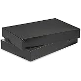 Men Shirt Box Women Top Box Gift Boxes Wrap Boxes Apparel Gift Boxes with Lids 5 Pack (Black)