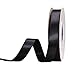 YAMA Black Double Face Satin Ribbon 5/8