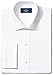 Buttoned Down Men's Slim-Fit French Cuff Micro Twill Non-Iron Dress Shirt, White, 16.5