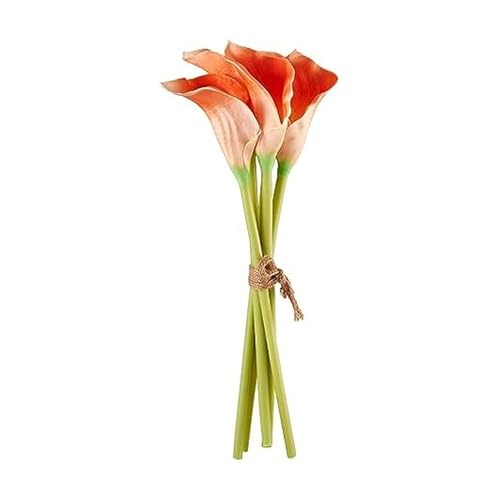 Elements Mikasa Artificial Latex Calla Lily Bouquet, Lifelike Look and Feel, Se…