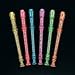 Fun Express Plastic Glitter Recorders - VBS Vacation Bible School Supplies/Decor - Set of 12 - Classroom Musical Instrument for Kids