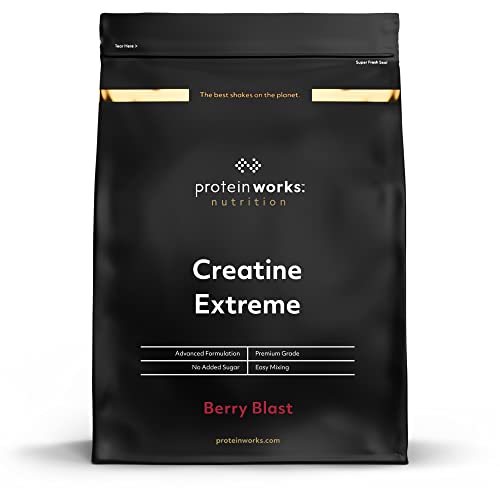 THE PROTEIN WORKS Creatina Extreme | Creatina de calidad superior | Sabor ExplosiĂłn de bayas, 750 g