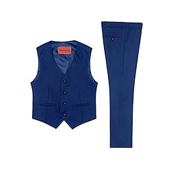 Marvelous World Boys' Suits Slim Fit Vest Set 2