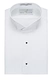 Neil Allyn Men's Tuxedo Shirt Poly/Cotton Wing Collar 1/4 Inch Pleat