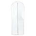 HANGERWORLD Clear Plastic Garment Bags for Hanging Clothes, 60inch Long Dress Cover Bag (Pack of 6)
