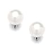Mariell Ivory Freshwater Pearl Stud Clip On Earring for Women, 9mm, Non-Pierced Earring Birthday Gift