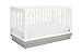 Babyletto Harlow 3-in-1 Convertible Crib, White with Grey Acrylic