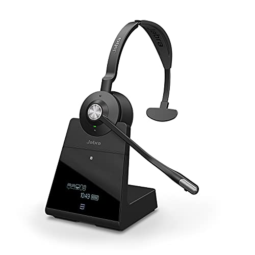 Jabra Engage 75 On-Ear Dect Mono Headset - Skype for Business zertifizierter drahtloser Kopfhörer mit Noise-Cancelling für Tischtelefone und Softphone