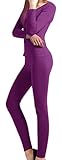 Peach Couture Womens 2 Pc Top Bottom 100% Cotton Soft Ribbed Pajama Thermal Set