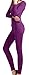 Peach Couture Womens 2 Pc Top Bottom 100% Cotton Soft Ribbed Pajama Thermal Set