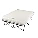 Coleman Camping Cot, Air Mattress & Pump Combo | Folding Cot with Side Tables, Air Bed & Battery Pump, Queen primary