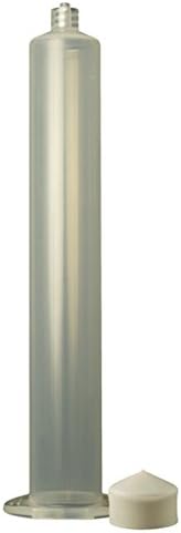 Jensen Global JG50A-15 50 cc Air Syringe &amp; Stopper Kit Clear Barrel White PE Stopper Box of 15
