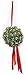 Dobar Holiday Pride Artificial Mistletoe Ornament Ball - 7 Inch Giant Ball - Retro Christmas Mistletoe Kissing Ball