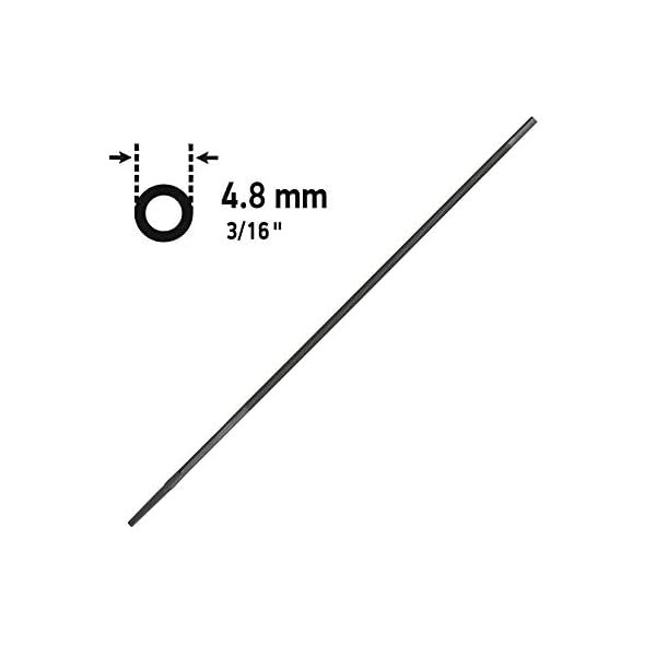 Oregon Rundfeilen fÃ¼r KettensÃ¤gen, 12 x 4,8mm (3/16") SchÃ¤rfgerÃ¤t fÃ¼r KettensÃ¤gen, manueller, doppelhiebiger KettensÃ¤genschÃ¤rfer, hochwertiges KettensÃ¤genzubehÃ¶r, Hellblau – Bild 4