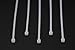 Heavy Duty Nylon Zip Ties / Self-Locking Cable Ties. Packs of 100,6 Inch (15cm) Long,Black &White (White)