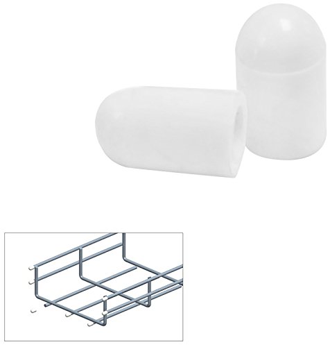 Quest Manufacturing Cable Tray Rubber End Cap, Pack of 50, White (CT0037-08)