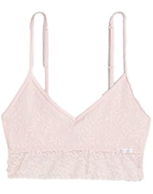 Bare Lace Allover Bralette, Pink