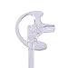 HDE Two Way Radio Ear Mold Replacement Earpiece Insert for Acoustic Coil Tube Earbud (10 Pair, 5 - Medium, 5 - Large) (Clear)