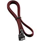 CableMod ModMesh Right Angle SATA 3 Cable 60cm - Blood Red