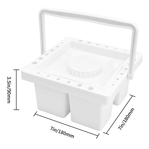 MyLifeUNIT Paint Brush Cleaner, Artist Paint Brush Holder with Handle