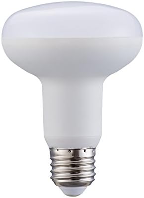 9W LED Not-Dimmable BR25 R25 bulb E26 Soft White 3000k Milky Cover Circular Umbrella Mushroom Lamp 810lm decorative for indoor (1 pack)