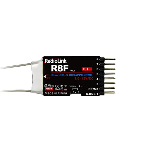 Radiolink R8F 8 Channels 2.4Ghz RC Car Receiver SBUS/PWM/PPM Voltage ...