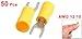 uxcell 50 Pcs SV5.5-4S AWG 12-10 Yellow Pre Insulated Fork Terminals Connector