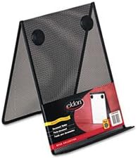 (3 Pack Value Bundle) ROLFG9C9500BLA Nestable Wire Mesh Freestanding Desktop Copyholder, Stainless Steel, Black