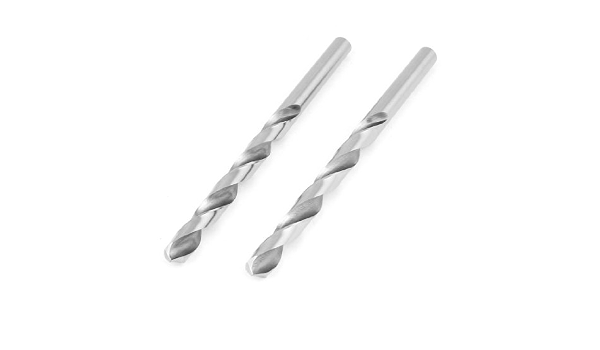 2pcs HSS 6.3mm Diameter Tip Straight 