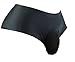 aishani Men's Smooth Pouch Panties Hipster Briefs Underpants,M Black