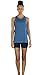 icyzone Yoga Tops Activewear Workout Clothes Sports Racerback Tank Tops for Women (M, Black/Denim/Pumpkin)