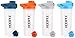 Hoople Protein Shaker Bottle, Gym Sports Water Bottle, Smoothie Mixer Cups, BPA Free, Flip Lid with Powerful Blending Ball Included, 24-Ounce (4 Pack, Random Color)