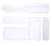 Adorn Home 6 Piece Refrigerator/Freezer Organizer Bins with Handles | Stackable Storage Containers | Pantry Storage Bins | Clear | 6 - PC. Set |