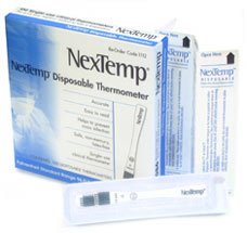 NexTemp Single Use Disposable Thermometers, 100/Box