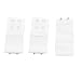 Women White 2 Rows Hook and Eye Tape Stretch Bra Strap Extenders