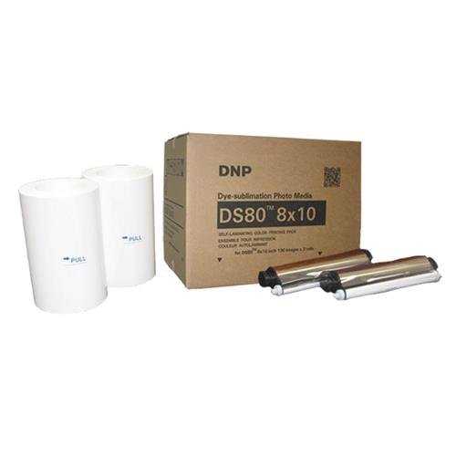 DNP DS80 8 x 10 inch Dyesub Printer Media Kit, 260 Glossy Prints