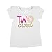 Olive Loves Apple Girls 2nd Birthday Shirt Two Sweet Donut Two 2nd Birthday Outfit for Toddler Girls,White Shirt,2T