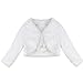 iiniim Girls Faux Fur Long Sleeve Coat Wedding Bridesmaid Birthday Party Jacket Ivory 5-6