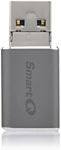SmartQ C326 USB 3.0/2.0 OTG Micro Card Reader for Windows, Mac OS X and Android, Compatible with MicroSDXC, MicroSDHC and MicroSD with MicroUSB Connector (Space Grey)