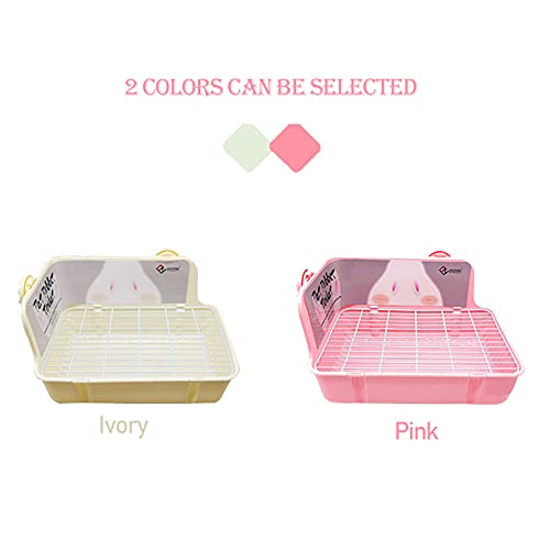 kathson Rabbit Litter Box Toilet, Bunny Potty Trainer Corner Litter Pan