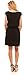 Womens Stylish Sleeveless Elegant Dress - Prints and Solid Colors with Elastic Waistband, Black-L