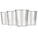 HumanCentric Stainless Steel Cups for Kids and Toddlers - Set of Four 8 oz BPA Free Cups