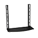 Impact Mounts Glass Shelf Above OR Under TV Wall Mount Bracket DVD DVR Cable Box Game System (Single Shelf)
