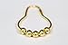 nikkouware Shower Curtain Rings (Polished Brass)